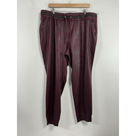NYC Pants - Womans Excellent Condition NY & C Pullon Casual Jogger Athletic Pants XL Maroon